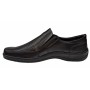 Pantofi barbati casual din piele naturala, perforati, cu elastic, calapod lat, GKR23N